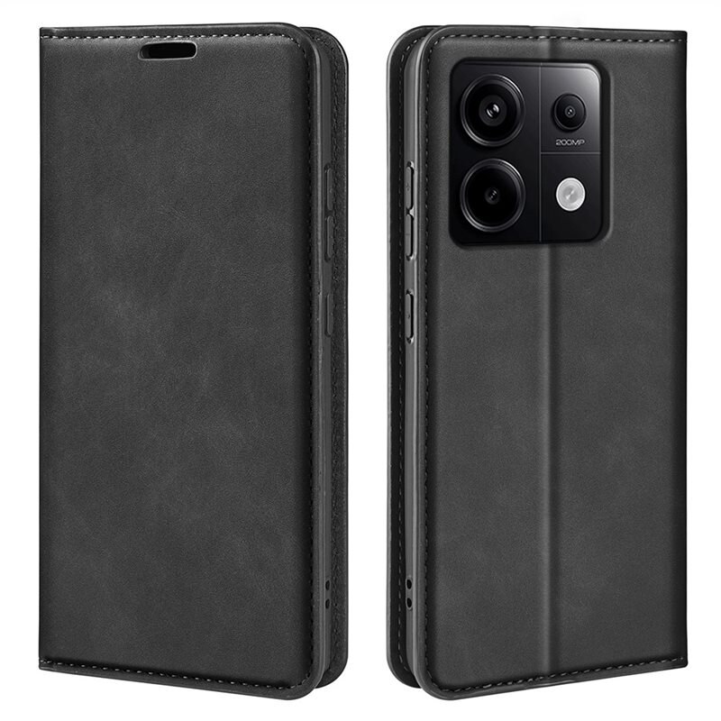 Xiaomi Redmi Note 13 Pro Slim Smartphonehoesje Zwart - Portemonneehoesje in slank ontwerp