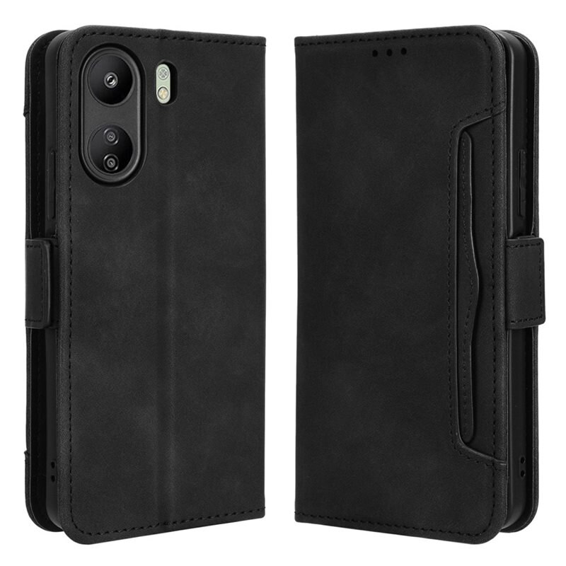 Xiaomi Redmi 13C Multi Bookcover hoesje zwart - Telefoonhoesje - Plek voor pasjes en briefgeld, contant geld