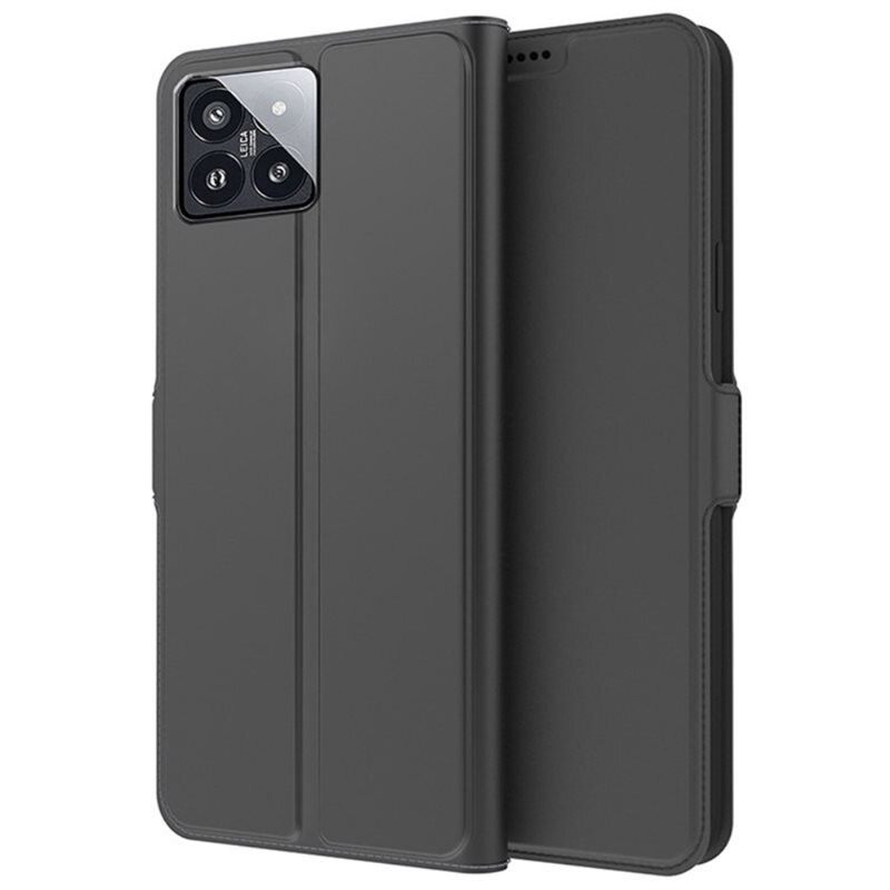 tectTech Slim Card Wallet Xiaomi 14 zwart - Boekhoesje met pasjeshouder en horizontale standaardfunctie