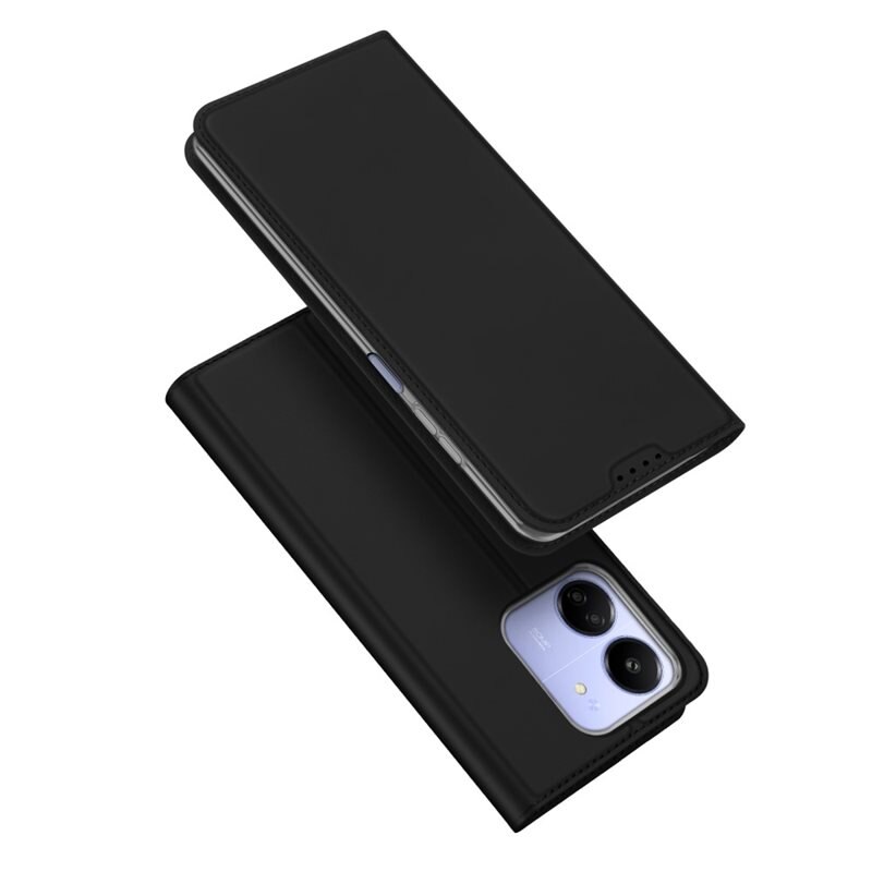 Dux Ducis Skin Pro Series Xiaomi Redmi 13C - Zwart - Dun telefoonhoesje met pasjeshouder