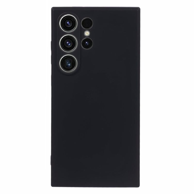 Samsung Galaxy S24 Ultra Schokbestendige TPU Case Zwart - Stijlvol hoesje in leuke kleur