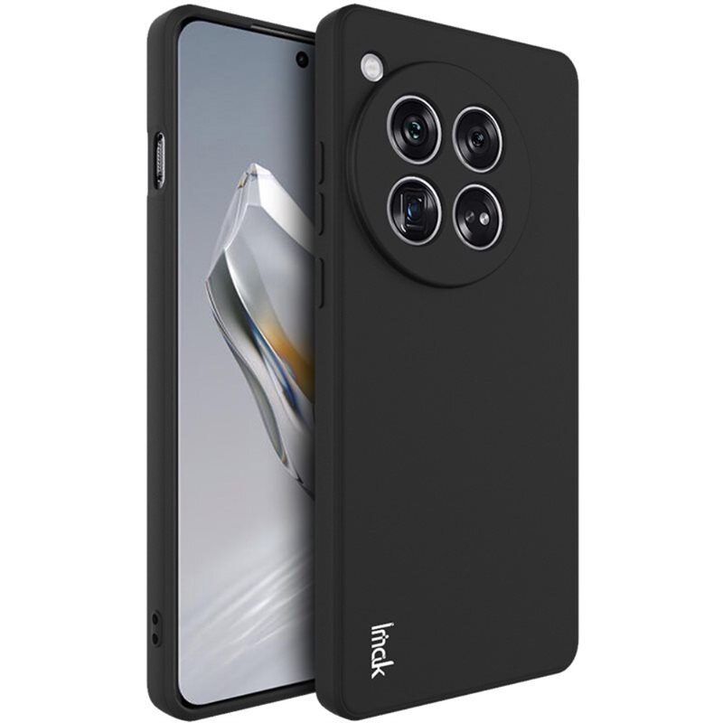 Imak Frosted TPU Case OnePlus 12 zwart - Telefoonhoesje - Beschermhoesje
