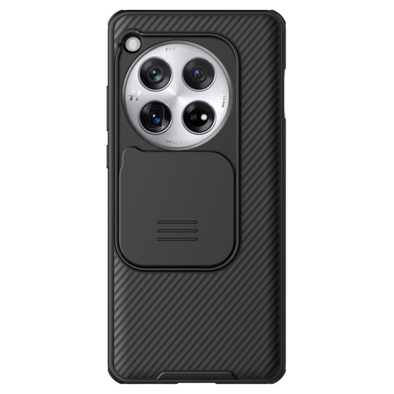 Nillkin CamShield Case OnePlus 12 Zwart - Hoesje met ingebouwde camerabescherming