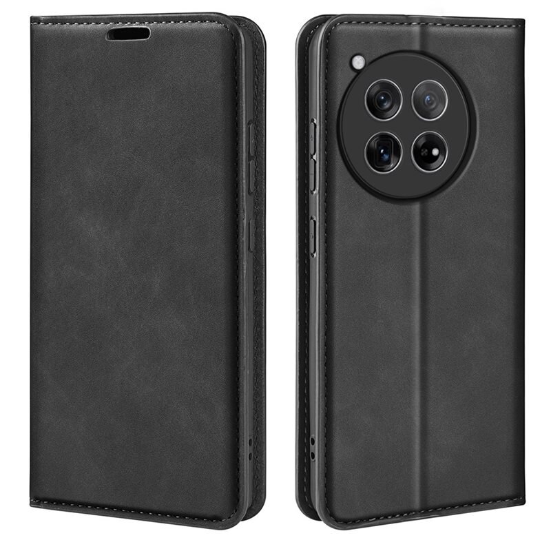 OnePlus 13R Slim Smartphonehoesje Zwart - Portemonneehoesje in slank ontwerp
