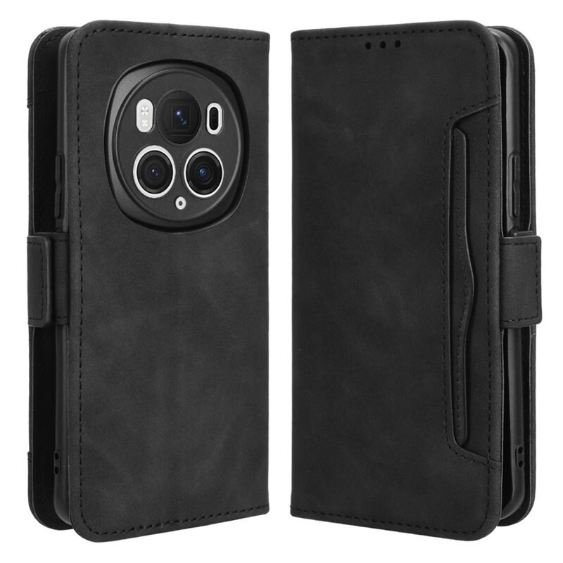 Honor Magic6 Pro Multi Bookcover hoesje zwart - Telefoonhoesje - Plek voor pasjes en briefgeld, contant geld