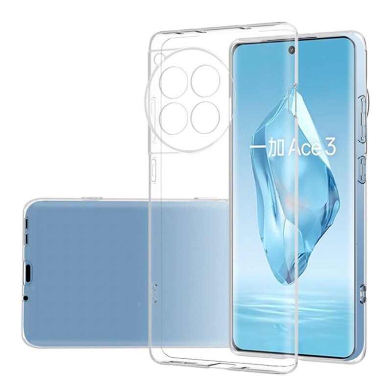 tectTech TPU Case OnePlus 12R Transparant - Betaalbaar telefoonhoesje van goede kwaliteit