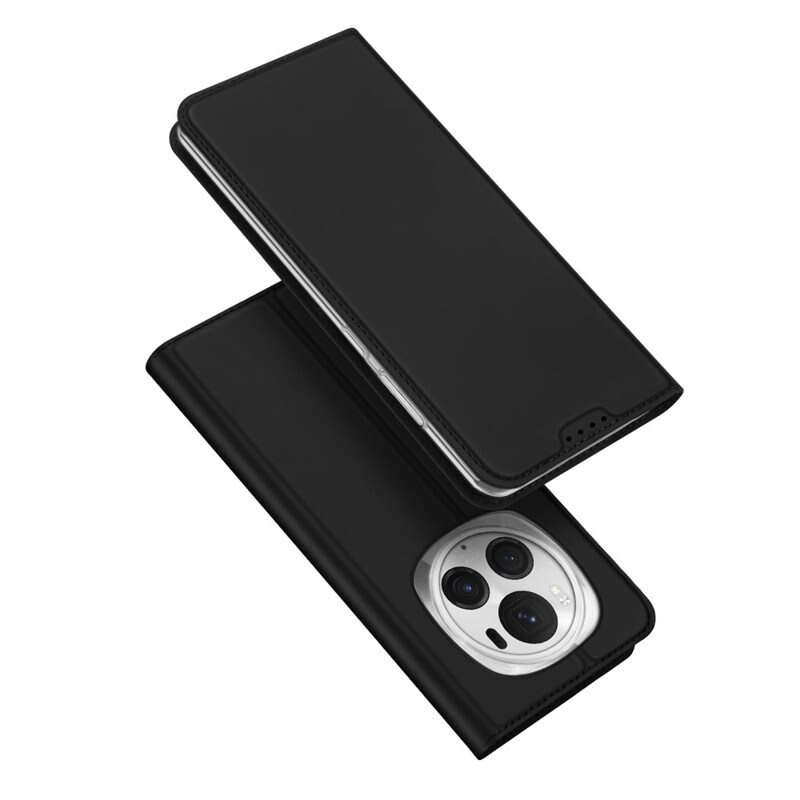 Dux Ducis Skin Pro Series Honor Magic6 Pro - Zwart - Dun telefoonhoesje met pasjeshouder
