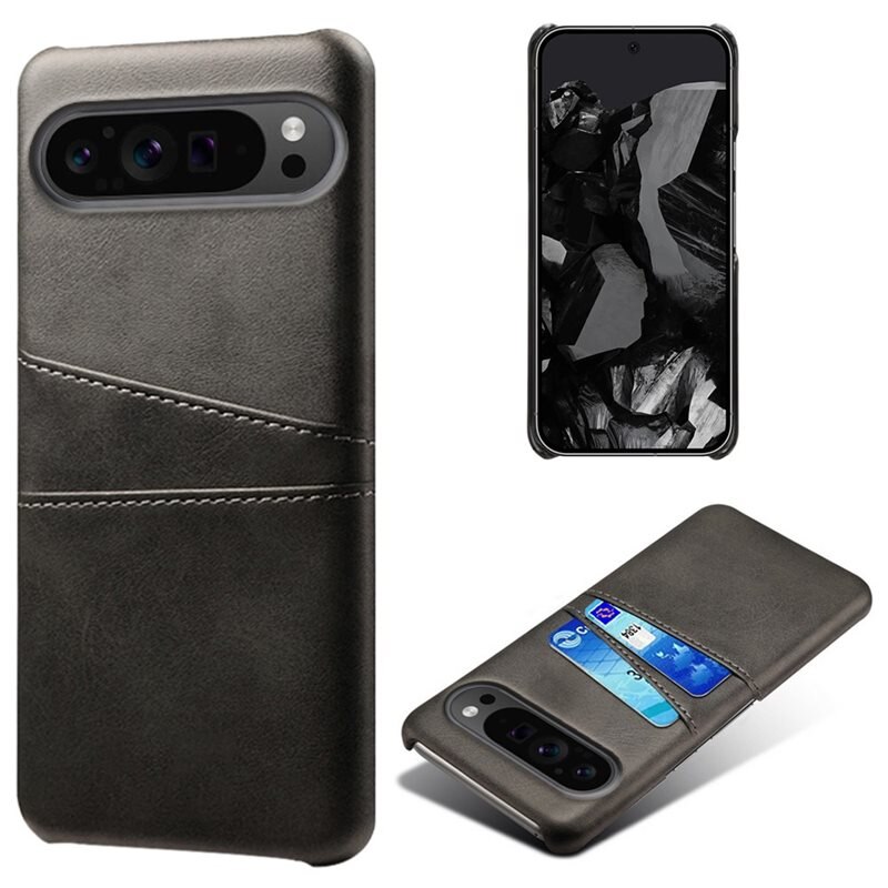 tectTech Card Slots Case Google Pixel 9 Pro XL Zwart - Telefoonhoesje met pasjeshouder