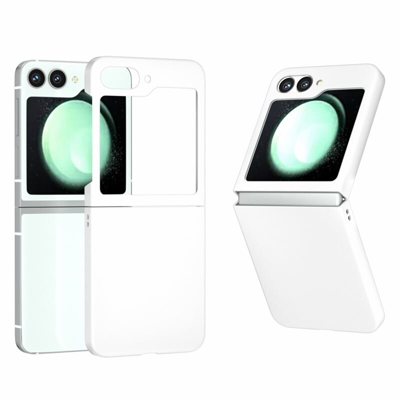 Samsung Galaxy Z Flip 7 FE Hardcase Gummicoating Wit