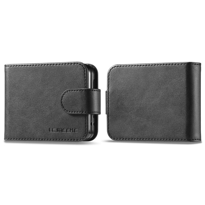 LC.IMEEKE Bookcover hoesje Samsung Galaxy Z Flip 6 zwart