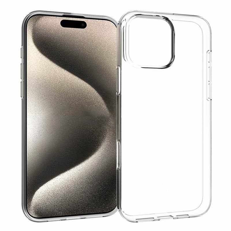 tectTech TPU Case iPhone 16 Pro Max Transparant - Betaalbaar telefoonhoesje van goede kwaliteit
