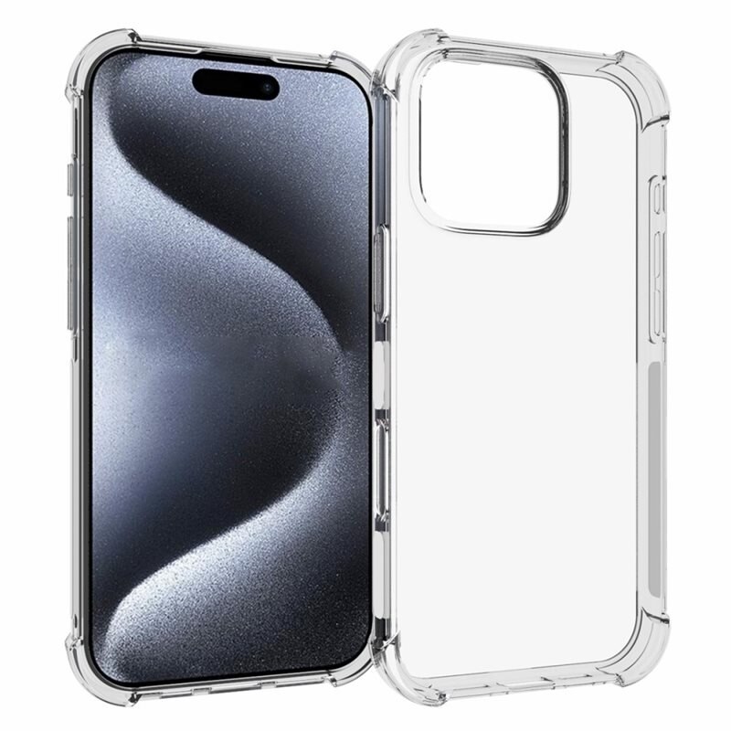 tectTech TPU Case Extra iPhone 16 Pro Clear - Telefoonhoesje - Beschermhoesje