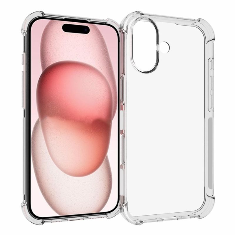 tectTech TPU Case Extra iPhone 16 Clear - Telefoonhoesje - Beschermhoesje