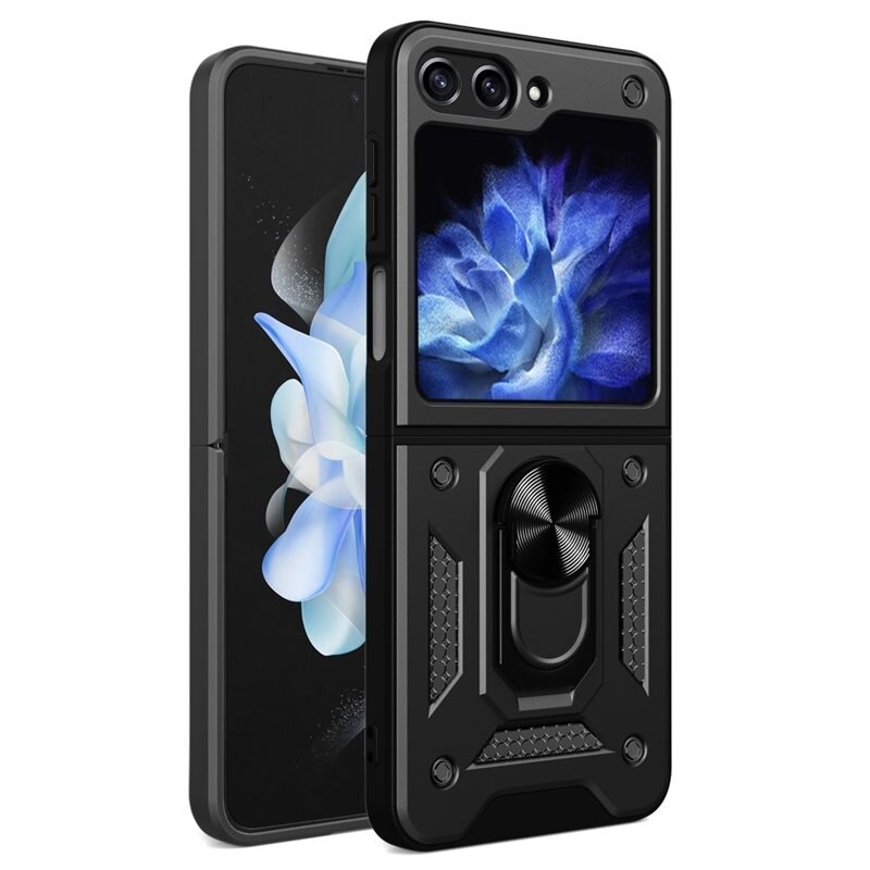 Samsung Galaxy Z Flip 6 Hybridcase Tech Ring zwart
