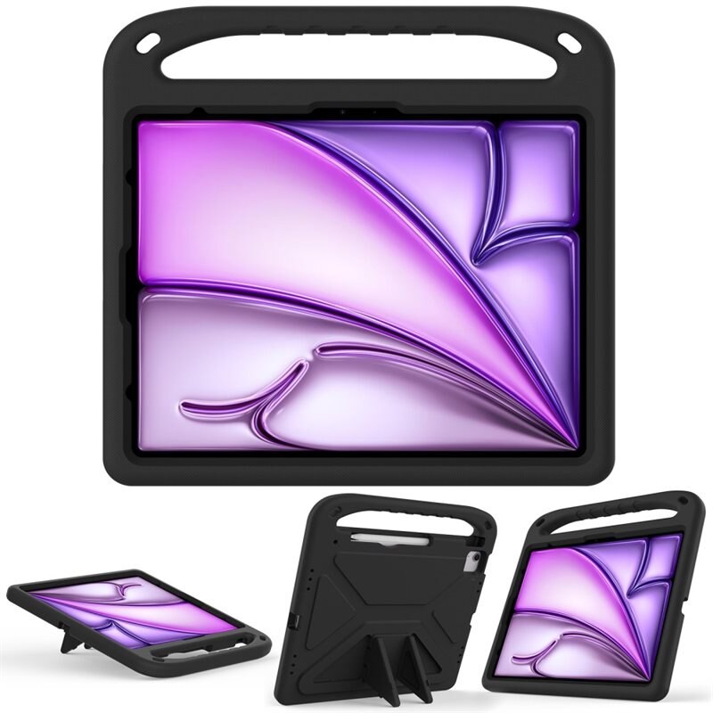 Apple iPad Air 13 (2024) EVA-hoes met handvat Zwart