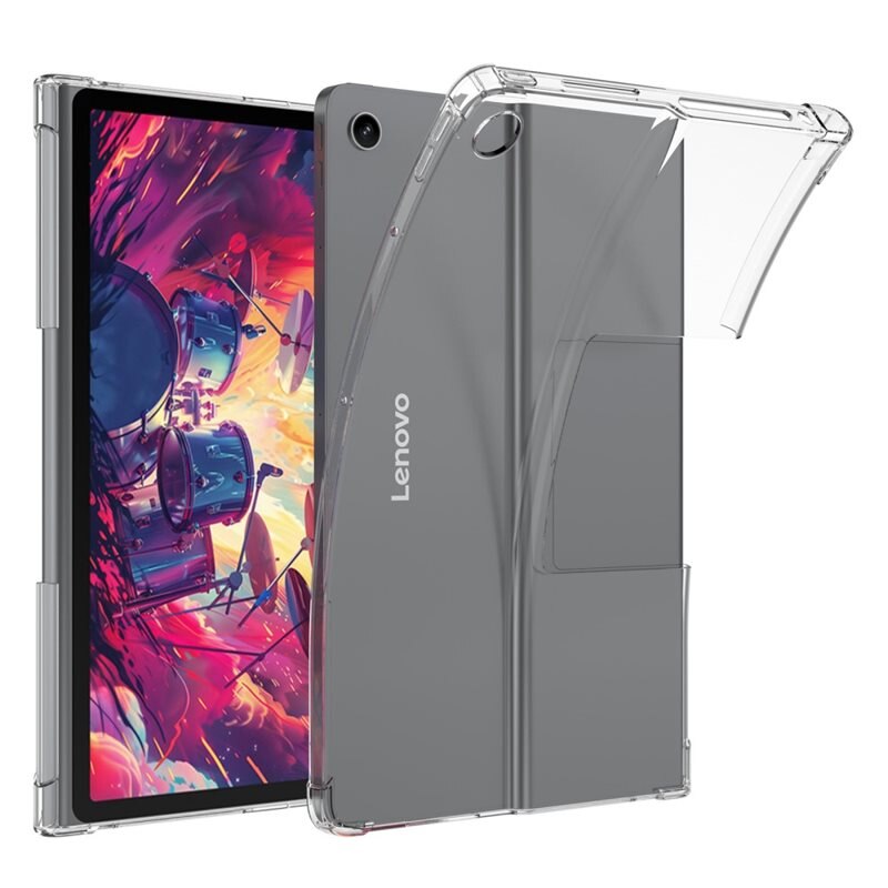 Lenovo Tab Plus Backcover hoesje transparant - Beschermende tablethoes