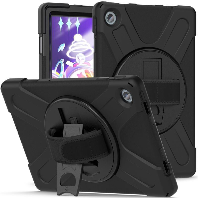 Lenovo M10 Plus (3rd gen) Schokbestendige Hybridcase Zwart - Beschermend hoesje