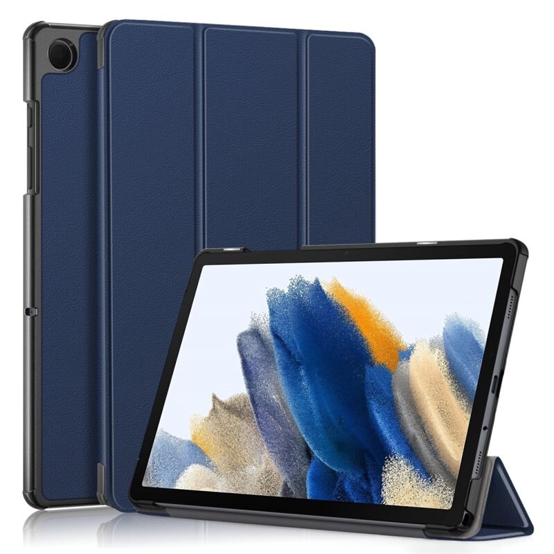 Samsung Galaxy Tab A9 Plus Tri-fold Hoesje Blauw - Beschermende tablethoes met standaardfunctie