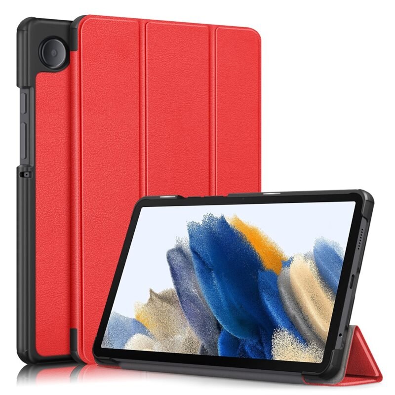 Samsung Galaxy Tab A9 Tri-fold Hoesje Rood - Beschermende tablethoes met standaardfunctie