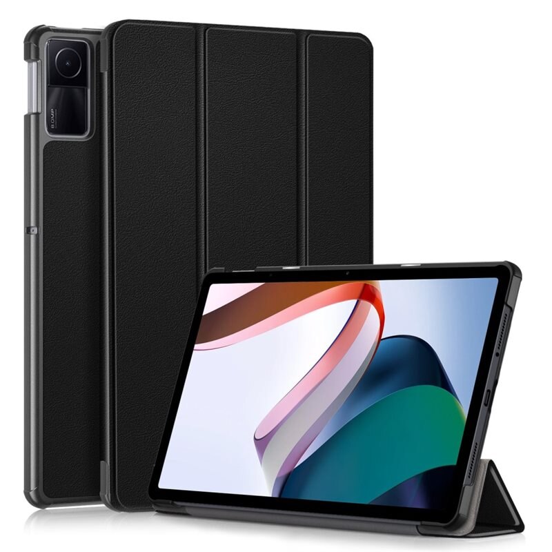 Xiaomi Redmi Pad SE Tri-fold Hoesje Zwart - Beschermende tablethoes met standaardfunctie
