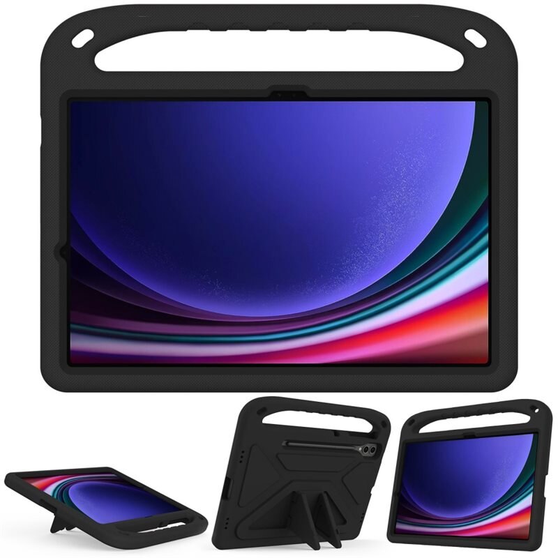 Samsung Galaxy Tab S9 Plus EVA-hoes met handvat Zwart