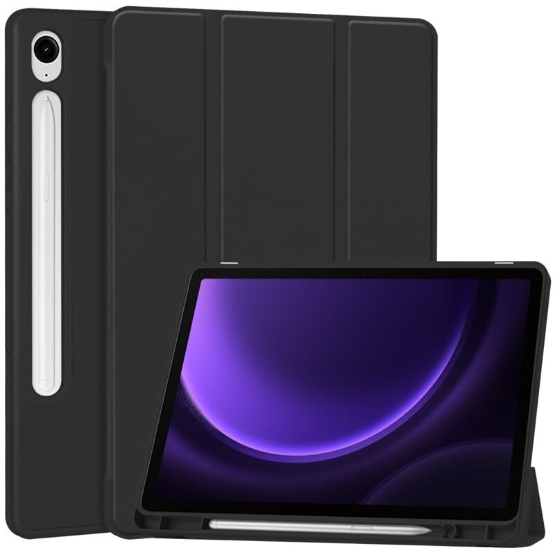 Samsung Galaxy Tab S9 FE Tri-fold met Penhouder Zwart