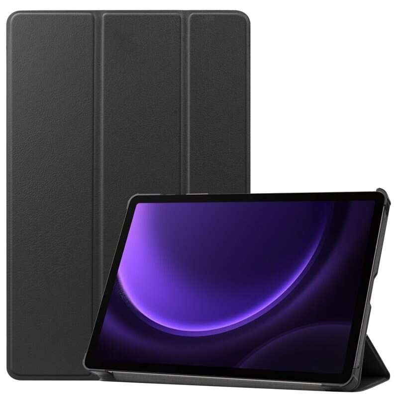 Samsung Galaxy Tab S10 FE Tri-fold Hoesje Zwart - Beschermende tablethoes met standaardfunctie