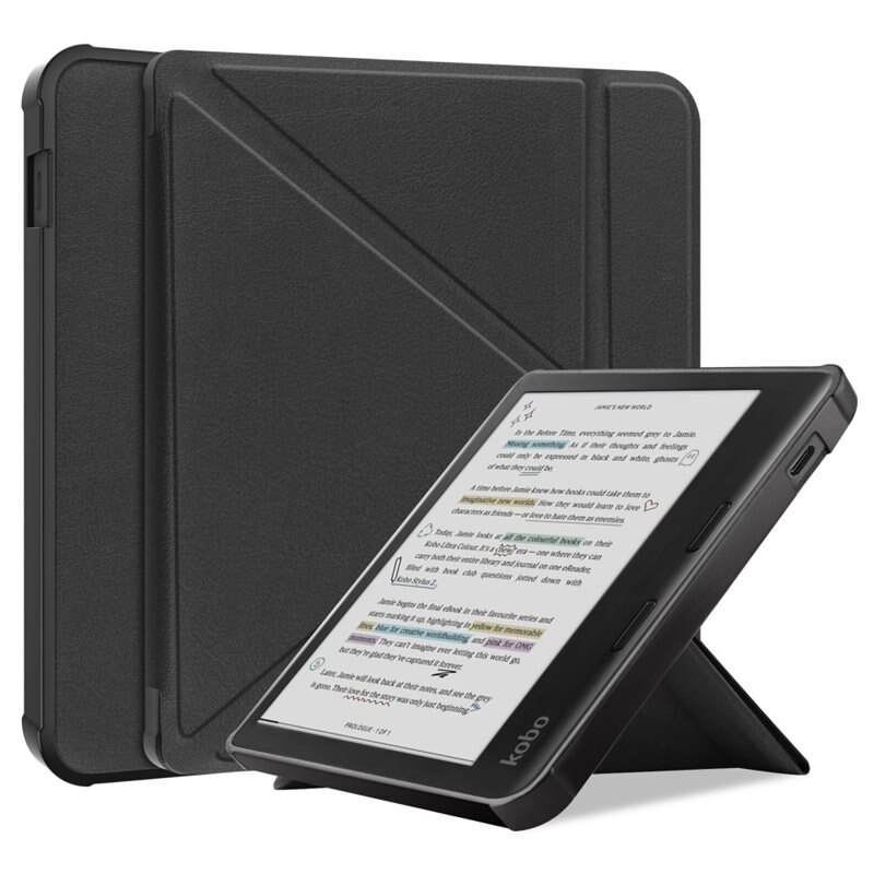 Kobo Libra Colour Origami Hoesje zwart