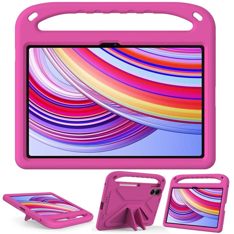 Xiaomi Redmi Pad Pro EVA-hoes met handvat Roze