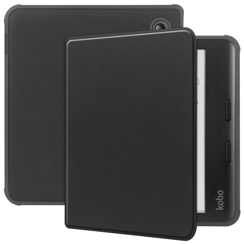 Kobo Libra Colour Hoesje zwart - Beschermend hoesje voor e-reader