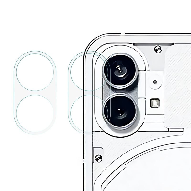 Nothing Phone 1 Gehard Glas Camera Protector (2-pack) - Volledige bescherming voor cameralenzen van veiligheidsglas