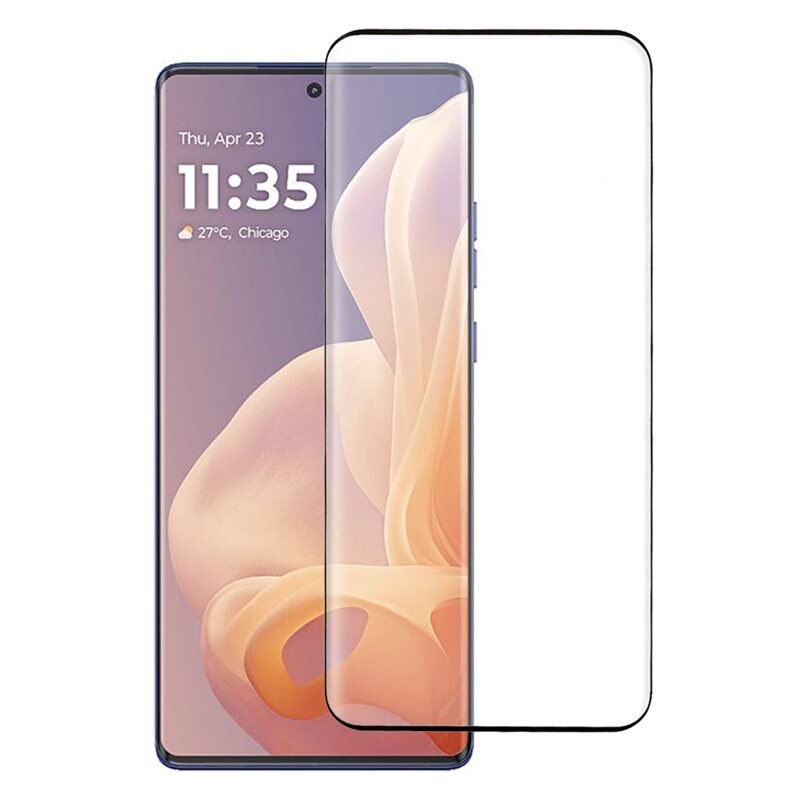 Motorola Moto G85 Full-cover Gehard Glas Screenprotector zwart - Volledige dekking voor het scherm, met zwarte rand