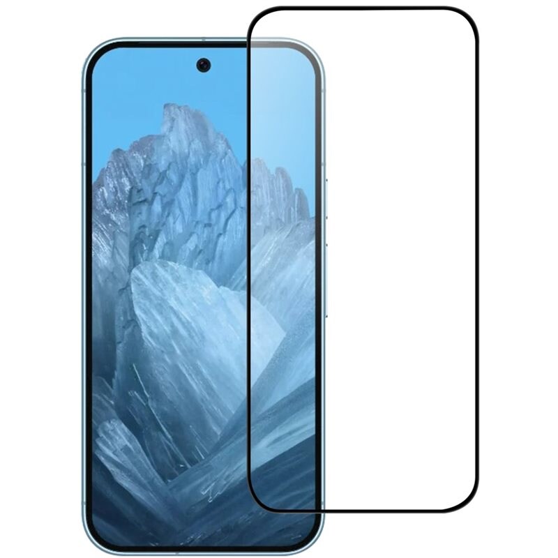 Google Pixel 9 Pro Full-cover Gehard Glas Screenprotector zwart - Volledige dekking voor het scherm, met zwarte rand