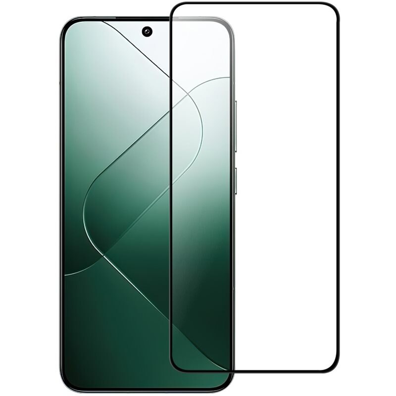 Xiaomi 14T Pro Full-cover Gehard Glas Screenprotector zwart - Volledige dekking voor het scherm, met zwarte rand