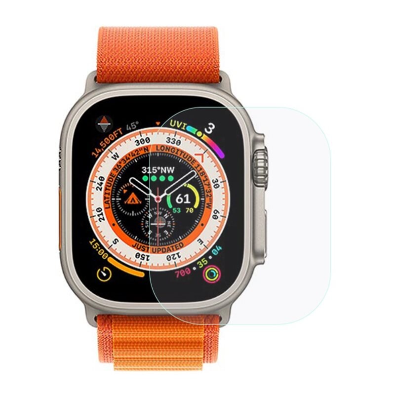 Apple Watch Ultra 49mm 2nd Gen Gehard Glas 0.3mm Screenprotector - Beschermglas dat beschermt tegen krassen en slijtage