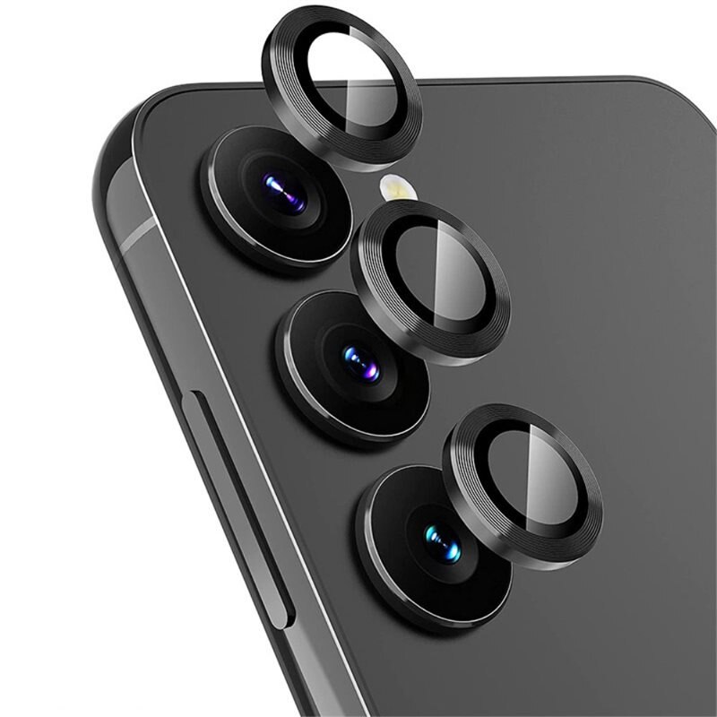 Hat Prince Gehard Glas Camera Protector Aluminium Samsung Galaxy S25 Plus Zwart - Dunne gekleurde lensbeschermers - Past samen met een hoesje