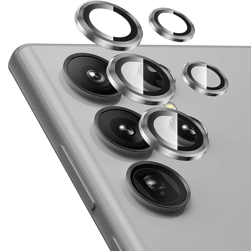 Hat Prince Gehard Glas Camera Protector Aluminium Samsung Galaxy S25 Ultra Grijs - Dunne gekleurde lensbeschermers - Past samen met een hoesje