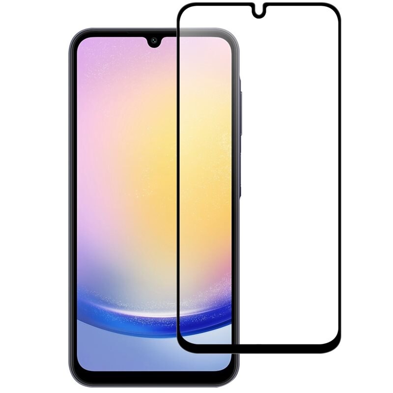 Samsung Galaxy A26 Full-cover Gehard Glas Screenprotector zwart - Volledige dekking voor het scherm, met zwarte rand