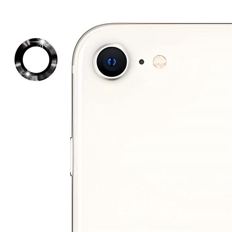 Hat Prince Gehard Glas Camera Protector Aluminium iPhone 16e Zwart - Dunne gekleurde lensbeschermers - Past samen met een hoesje