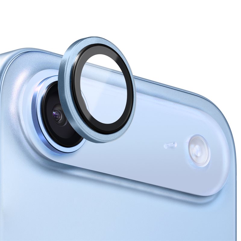 NORTHJO iPhone Air Camera Protector Gehard Glas Aluminium Blauw