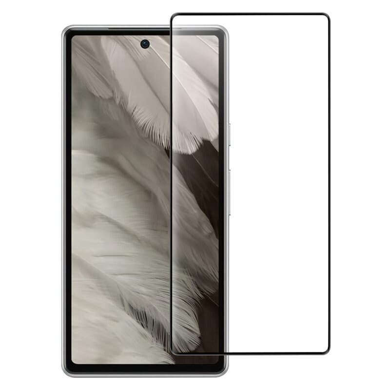 Google Pixel 7a Full-cover Gehard Glas Screenprotector zwart - Volledige dekking voor het scherm, met zwarte rand