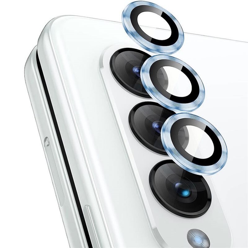 Hat Prince Gehard Glas Camera Protector Aluminium Samsung Galaxy Z Fold 5 Blauw - Dunne gekleurde lensbeschermers - Past samen met een hoesje