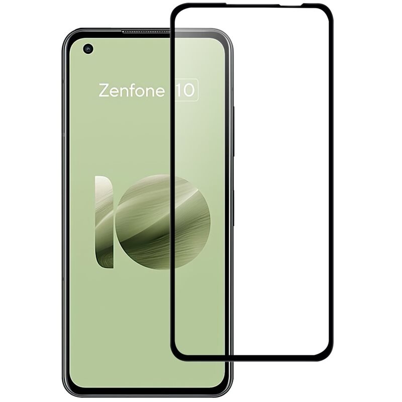Asus ZenFone 10 Full-cover Gehard Glas Screenprotector zwart - Volledige dekking voor het scherm, met zwarte rand