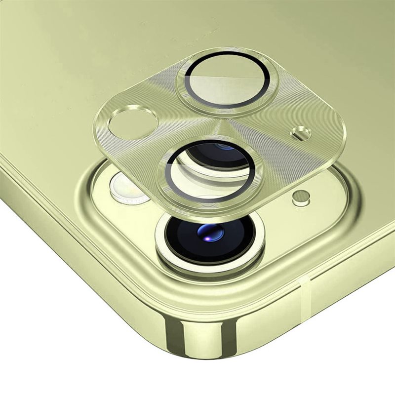 Hat Prince Gehard Glas Camera Protector Aluminium iPhone 15 Plus goud - Gekleurde, vrolijke lensbeschermer van glas