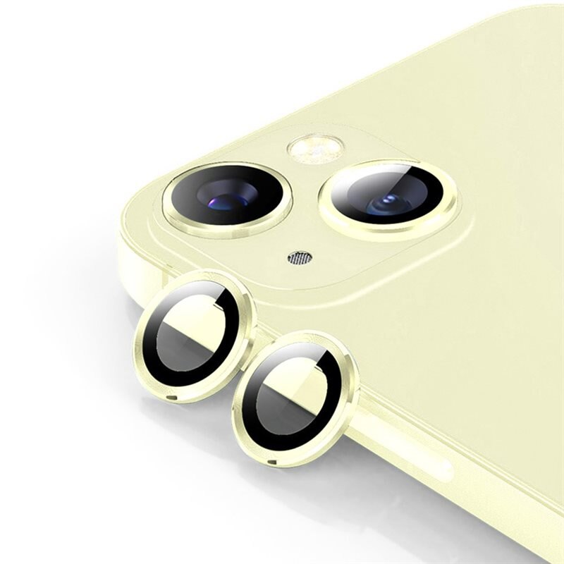 Hat Prince Gehard Glas Camera Protector Aluminium iPhone 15 Plus Goud - Dunne gekleurde lensbeschermers - Past samen met een hoesje