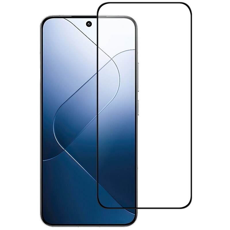 Xiaomi 14 Full-cover Gehard Glas Screenprotector zwart - Volledige dekking voor het scherm, met zwarte rand