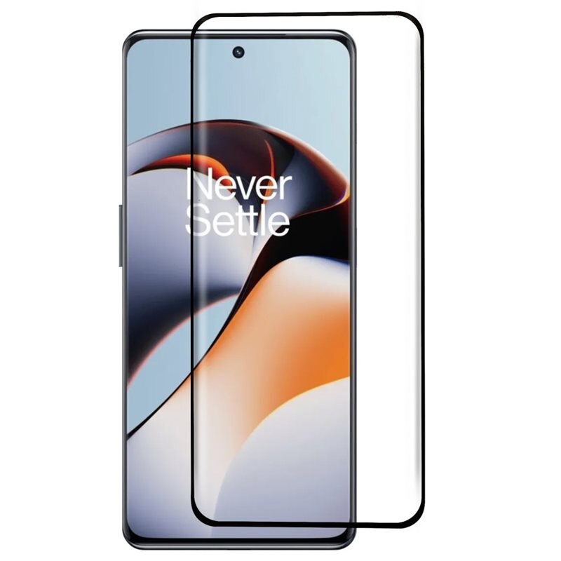 OnePlus 12R Full-cover Gehard Glas Screenprotector zwart - Volledige dekking voor het scherm, met zwarte rand