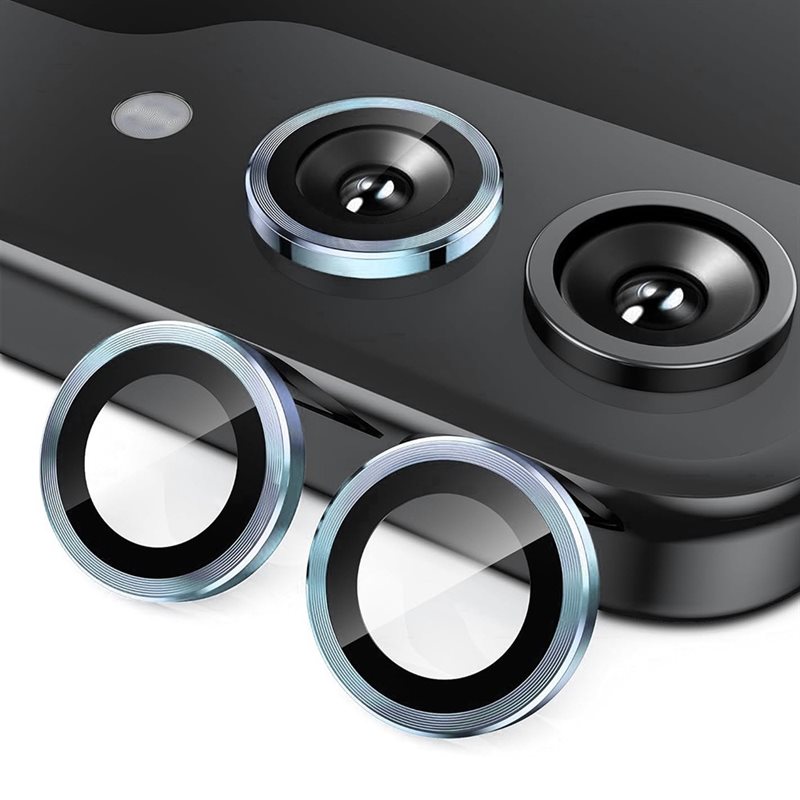 Hat Prince Gehard Glas Camera Protector Aluminium Samsung Galaxy Z Flip 6 Blauw - Dunne gekleurde lensbeschermers - Past samen met een hoesje