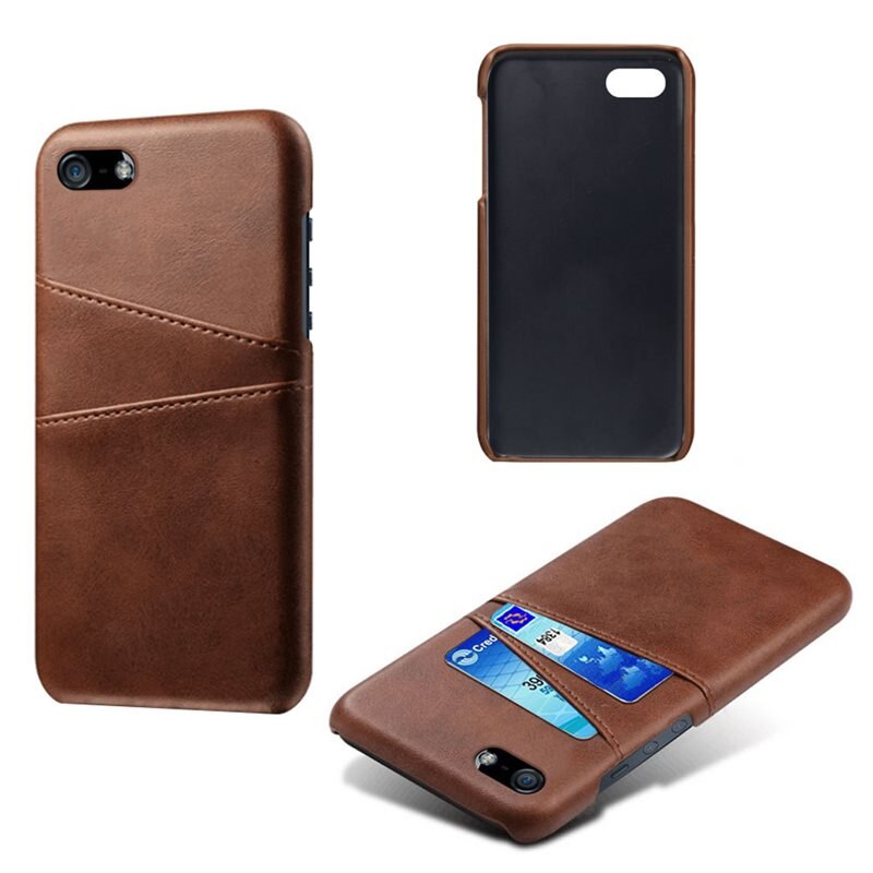 tectTech Card Slots Case iPhone 16e Bruin - Telefoonhoesje met pasjeshouder