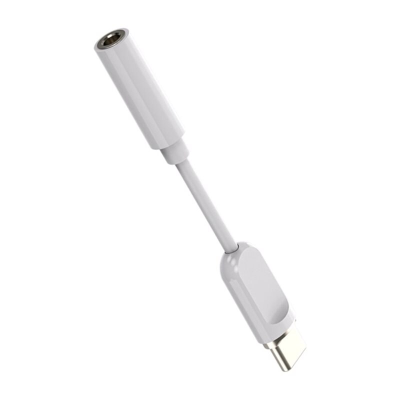 Koptelefoonadapter USB-C naar 3,5mm DAC wit